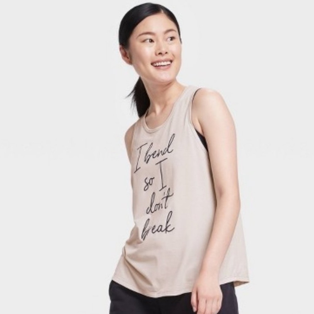 All in Motion active tank, I bend so I don’t break